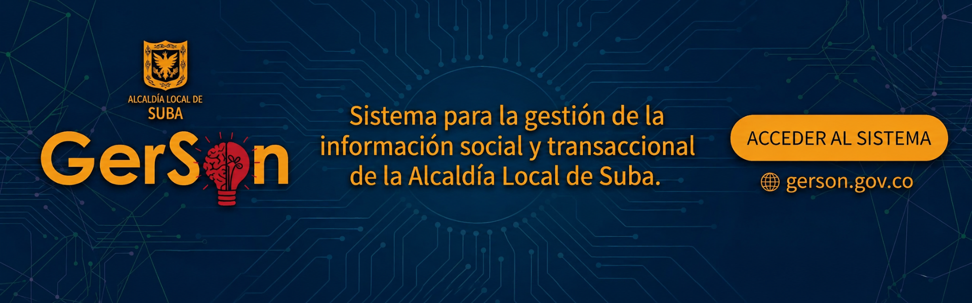 Banner con logo y parrafo de Gerson
